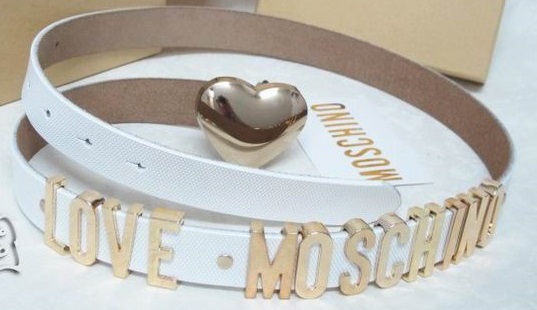 Moschino Love Belt White